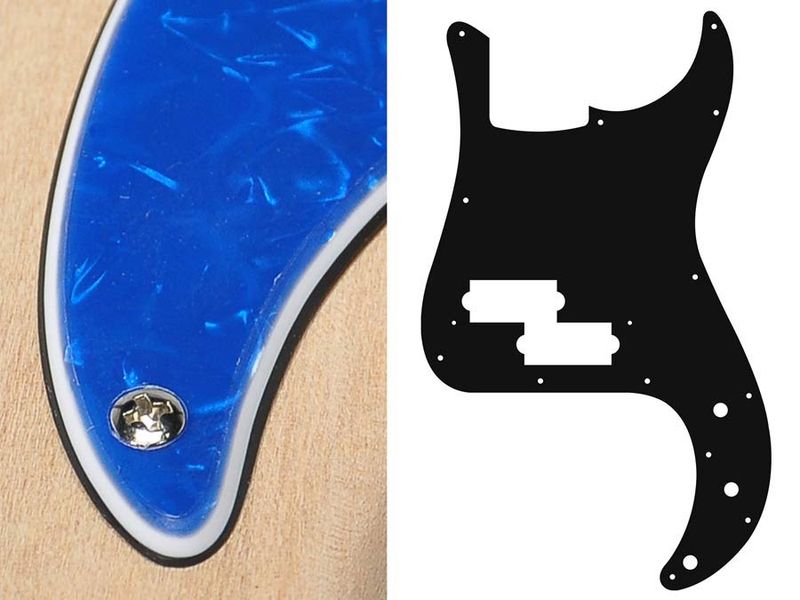 Boston PB-315 Pickguard P-Bass - Pearl Blue