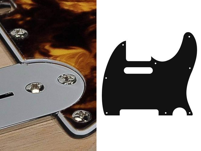 Hovedbilde Boston TE-310 Pickguard Tele - Marble Yellow