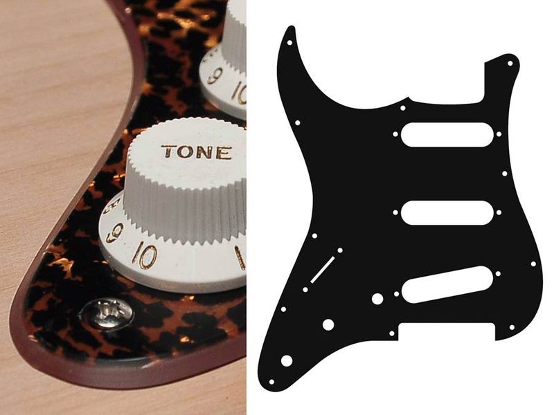 Boston SL-213 Pickguard Strat - Tiger Brown Pearl (Lefthand)