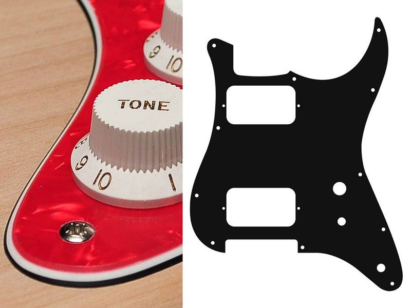 Boston ST-331 Pickguard Strat - Pearl Red
