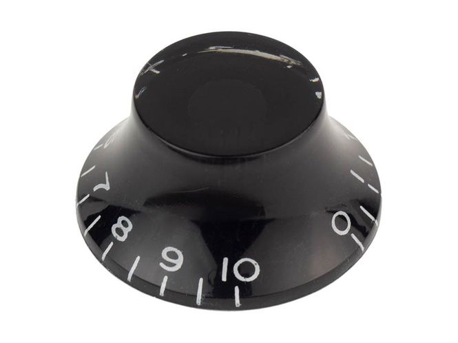 Hovedbilde Boston KB-160-IM bell knob, transparent black, fits 24 fine (CTS) and 18 coarse knurl (Alpha), m.i. Japan
