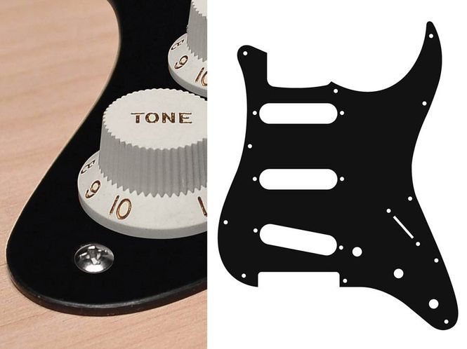 Hovedbilde Boston ST-113 Pickguard Strat - Black Mat
