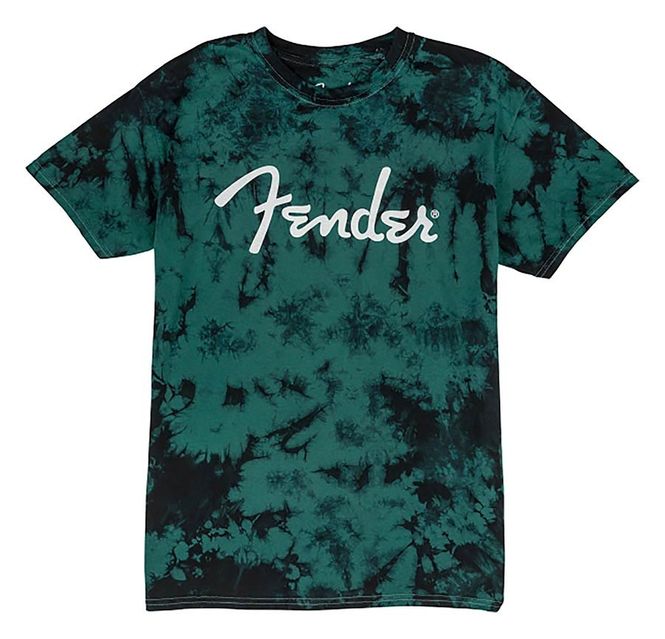 Hovedbilde Fender  T-Shirts tie-dye logo, blue L