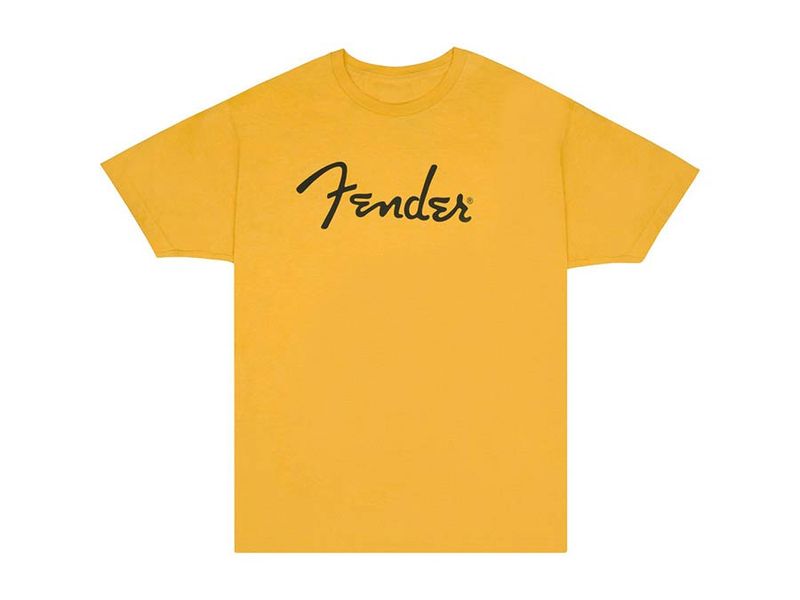 Fender  T-Shirts spaghetti logo, butterscotch, L