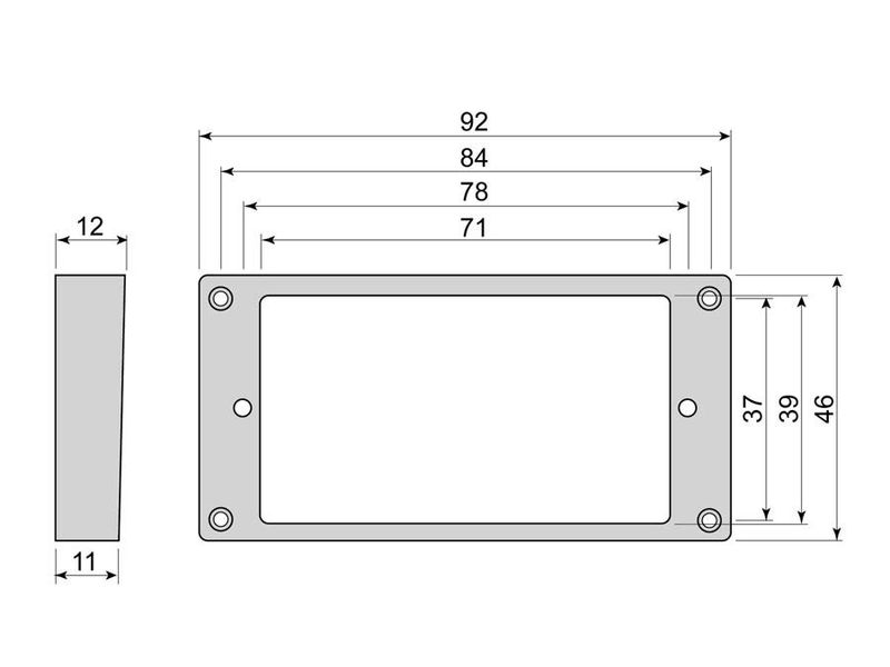 Boston HFS110120IV Humbucker Frame - Ivory
