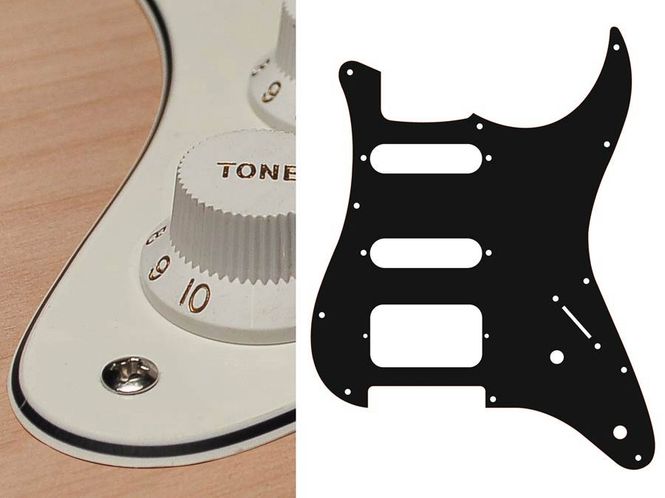 Hovedbilde Boston ST-322 Pickguard Strat - Vintage White
