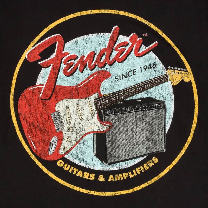 Fender  T-Shirts 1946 guitars & amplifiers, vintage black, L