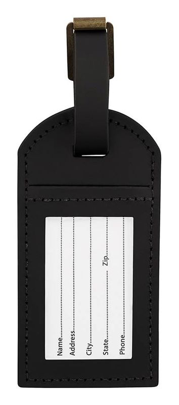 Fender  vintage surfer advertisement luggage tag, black