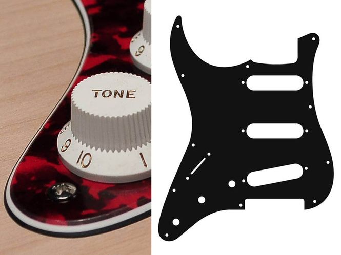 Hovedbilde Boston SL-313 Pickguard Strat - Tiger Red ...