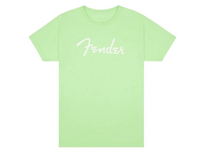 Hovedbilde Fender  T-Shirts spaghetti logo, surf green, XXL