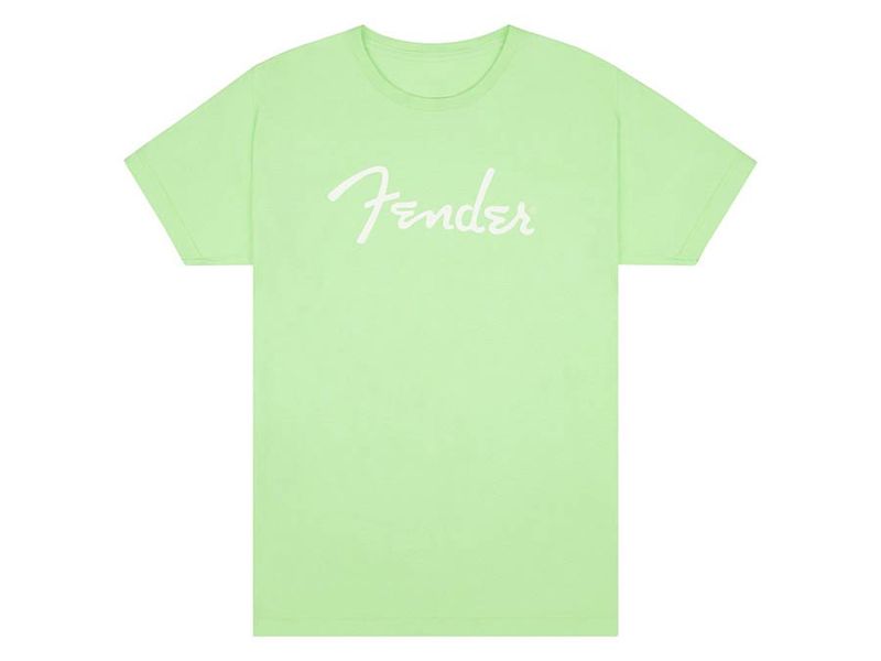 Fender  T-Shirts spaghetti logo, surf green, XXL