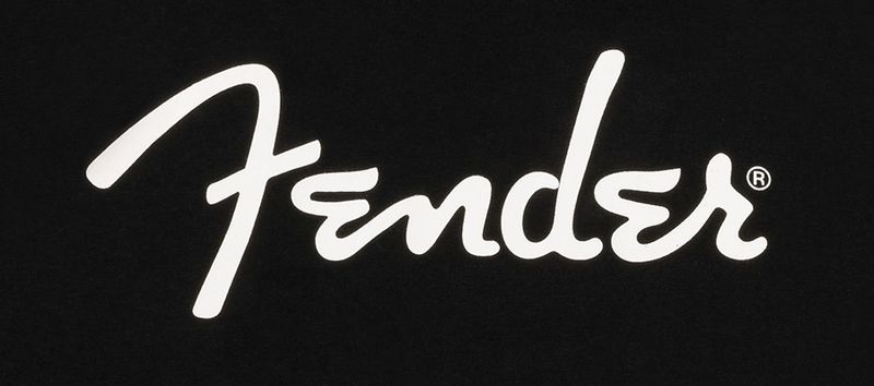 Fender  Spaghetti logo long sleeve T-shirt, black, XL