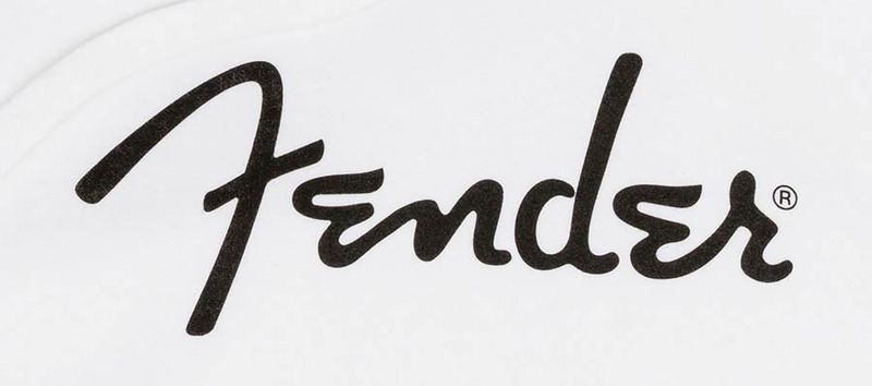 Fender  spaghetti logo hoodie, olympic white, XXL