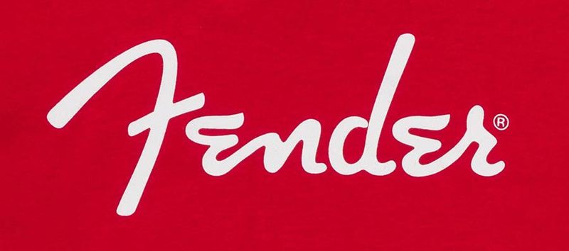 Fender  T-Shirts spaghetti logo, dakota red, XL