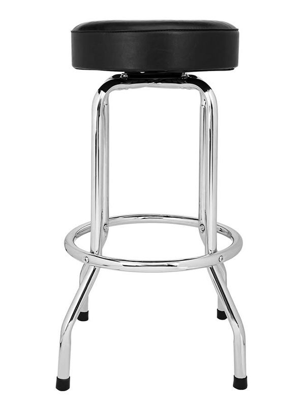 Fender  Custom Shop chevron logo barstool, black/chrome, 30