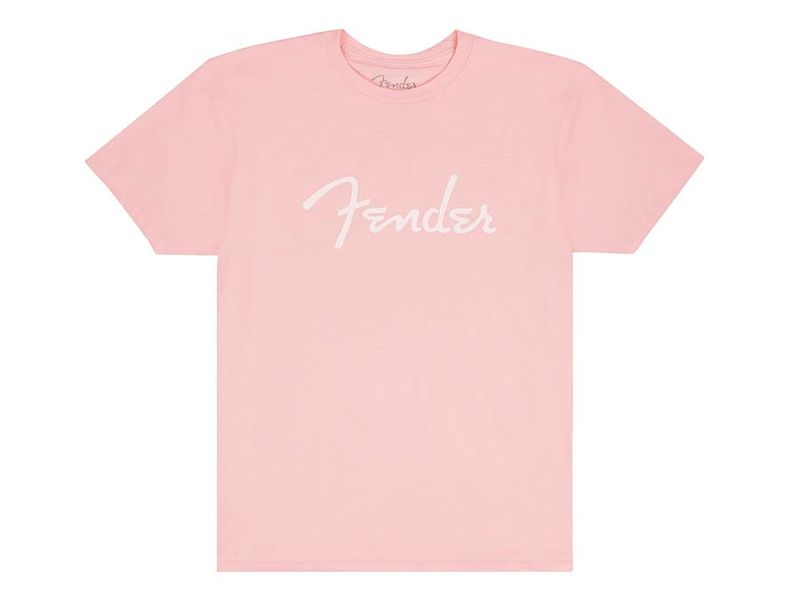 Fender  T-Shirts spaghetti logo, shell pink, XXL