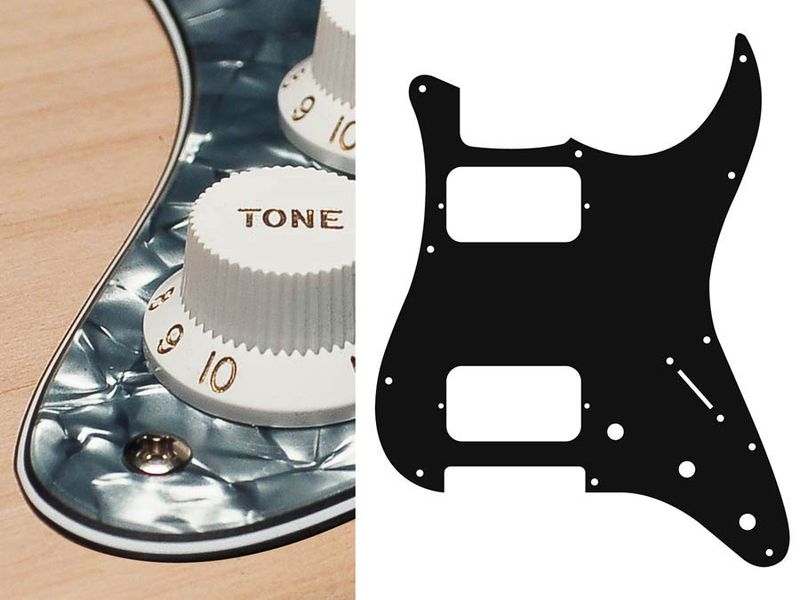 Boston ST-433 Pickguard Strat - Pearl Black