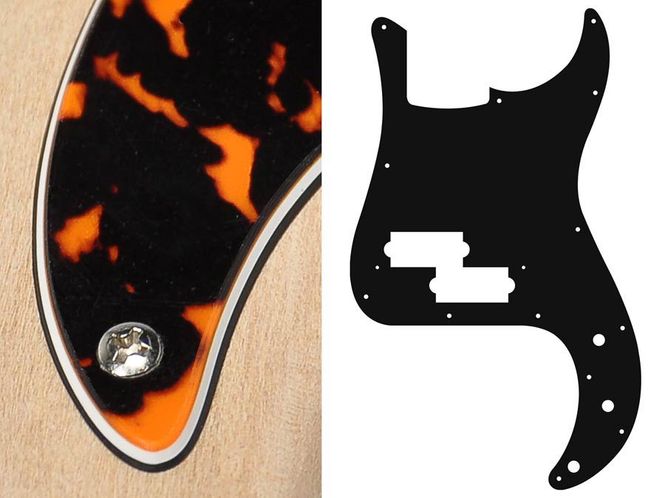Hovedbilde Boston PB-315 Pickguard P-Bass - Wildcat Orange