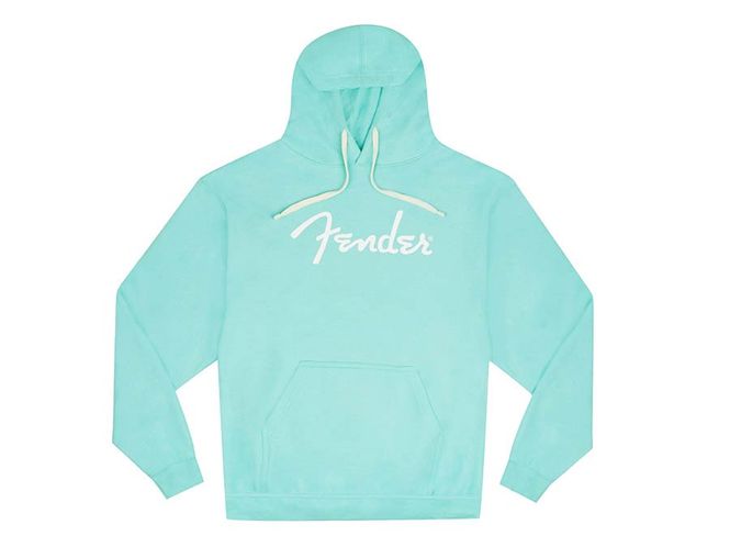 Hovedbilde Fender  spaghetti logo hoodie, daphne blue, M