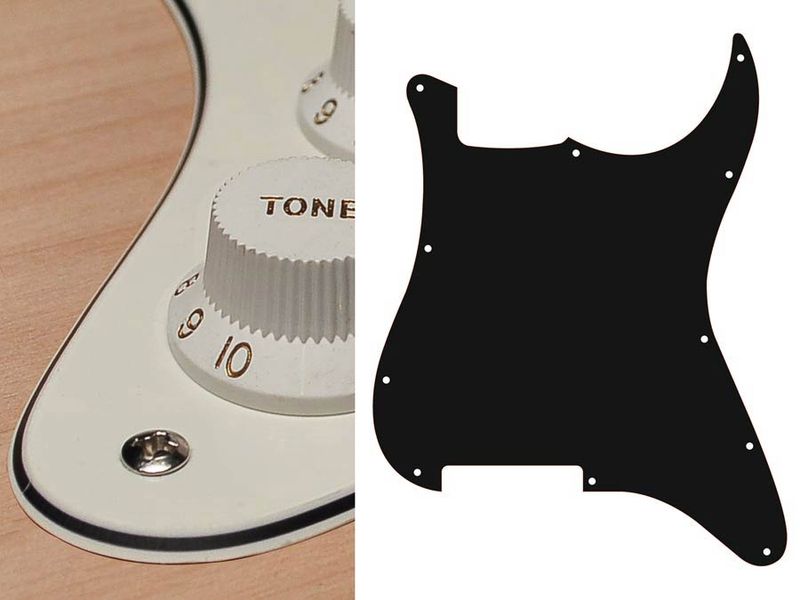 Boston ST-300 Pickguard Strat - Vintage White