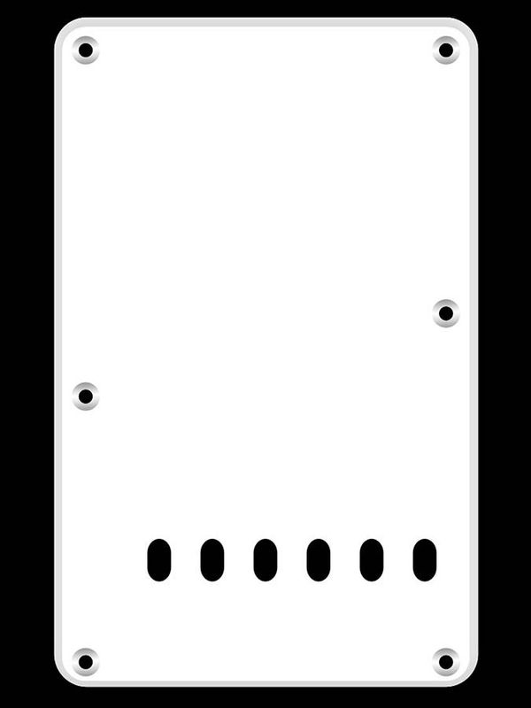 Boston BP-113 Strat Back Plate - White