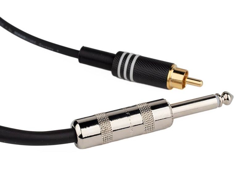 Boston audio signal cable, RCA to 6.3mm jack mono, 6.00 meter, for FWF-MV1 pickup system