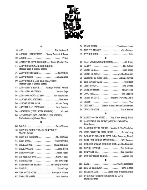 The Real R&B Book