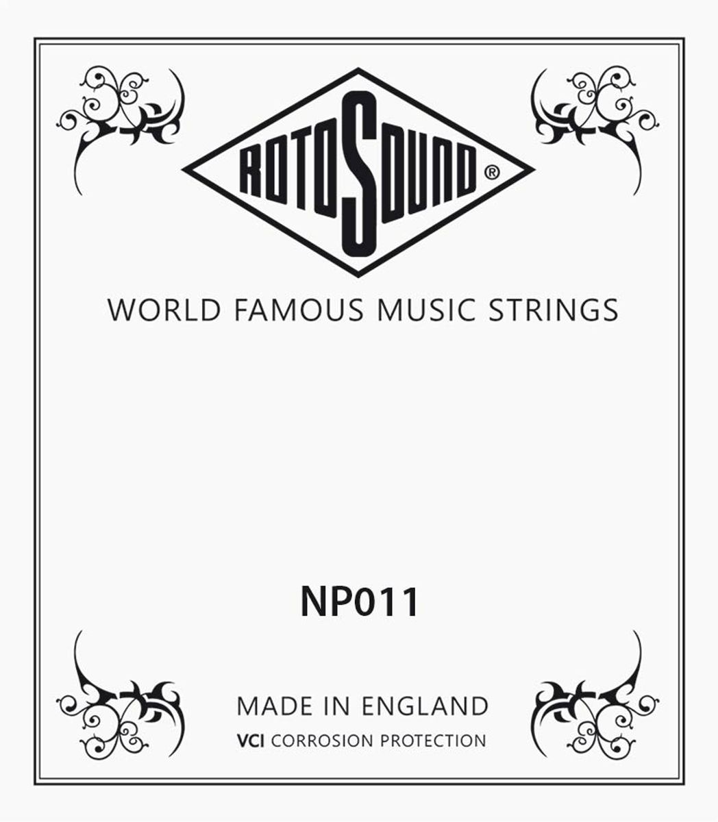 Rotosound NP011 Single String - Plain Steel