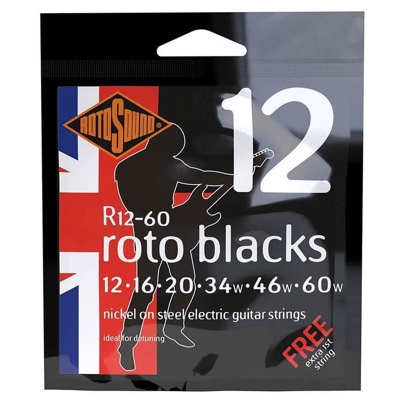 Rotosound R12-60 Roto Blacks - Custom 12-60