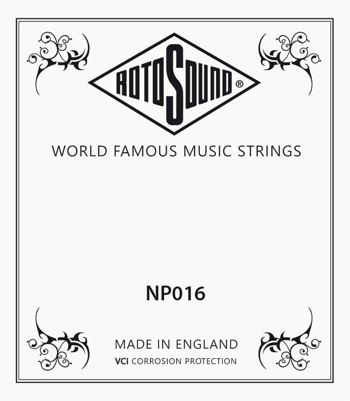 Rotosound NP016 Single String - Plain Steel