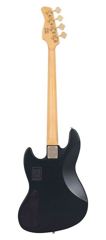 Sire V10 Series Marcus Miller swamp ash + poplar burl 4-string active bass guitar, transparent green satin, with hardcase