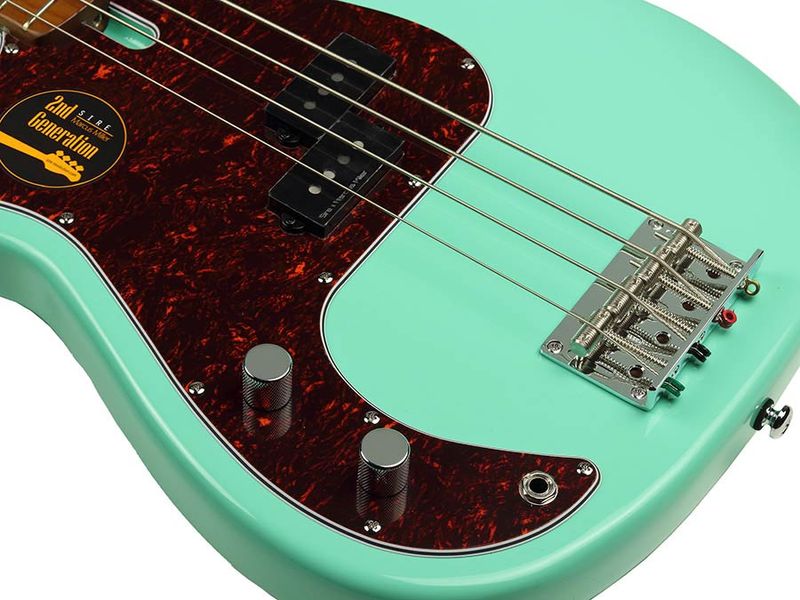 Sire P5 Series Marcus Miller Lefty Alder 4-string Passive Bass Guitar Mild Green