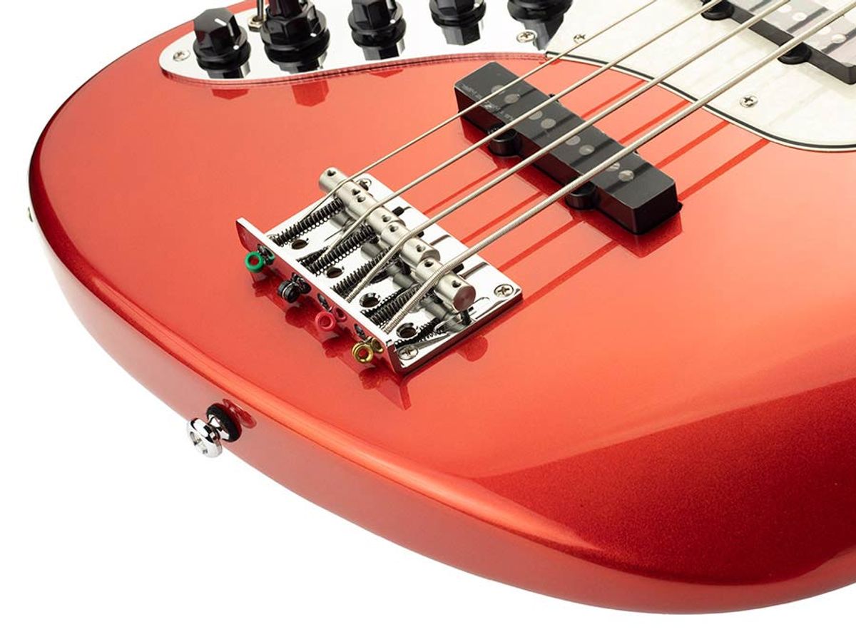 Sire V7 2nd Gen Series Marcus Miller Lefty Alder 5-string Bass Guitar Bright Metallic Red