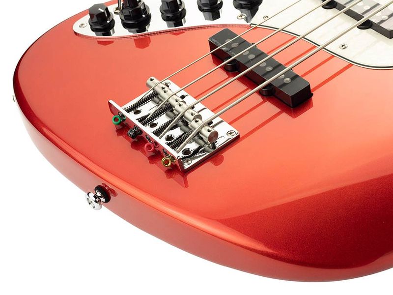Sire V7 2nd Gen Series Marcus Miller Lefty Alder 5-string Bass Guitar Bright Metallic Red