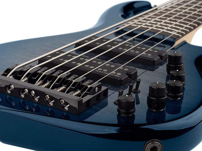 Sire M7 2nd Gen Series Marcus Miller Swamp Ash + Solid Maple 6-string Bass Guitar Transparent Blue