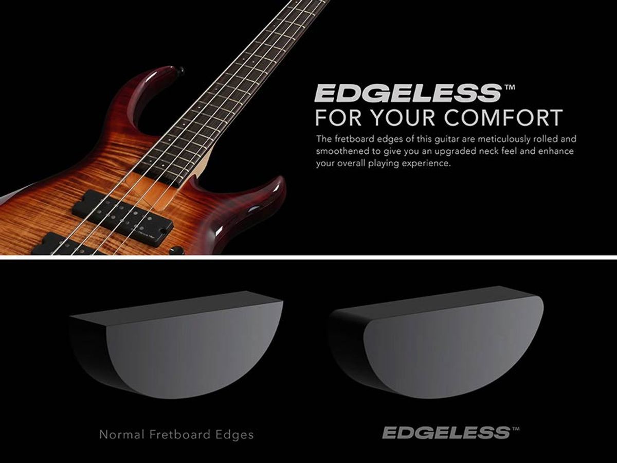 Sire M7 2nd Gen Series Marcus Miller Lefty Swamp Ash + Solid Maple 4-string Bass Guitar Transparent Black