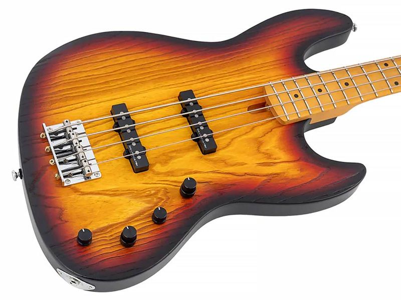 Sire V6 4/3TS mahogany+ash top 4-string active bass guitar 3 tone sunburst
