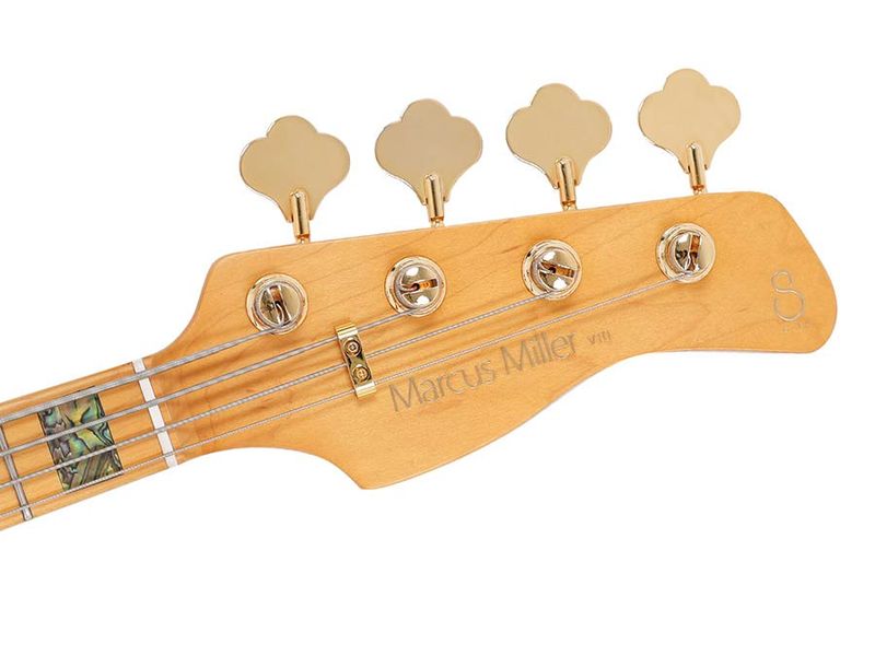 Sire V10 Series Marcus Miller swamp ash + poplar burl 4-string active bass guitar, natural satin, with hardcase