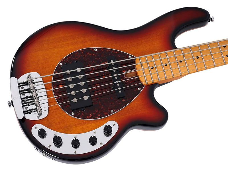 Sire Z Series Marcus Miller mahogany 5-string active bass guitar, 3 tone sunburst
