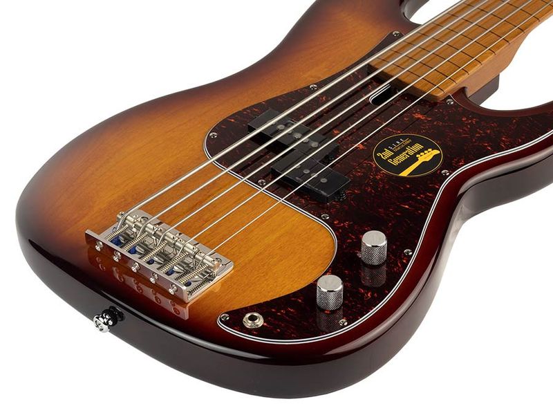 Sire P5 Series Marcus Miller Fretless Alder 5-string Passive Bass Guitar Tobacco Sunburst