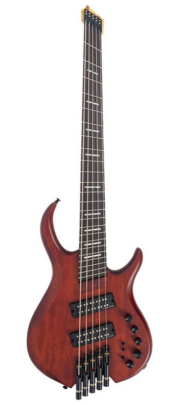 Sire M6H 5/MAS mahogany 5-string active bass mahogany satin, with gigbag