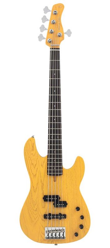 Sire P6 5/BSB mahogany+ash top 5-string active bass guitar butterscotch blonde