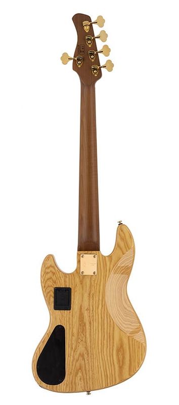 Sire V10 Series Marcus Miller swamp ash + flamed maple 5-string active bass guitar natural, with hard case