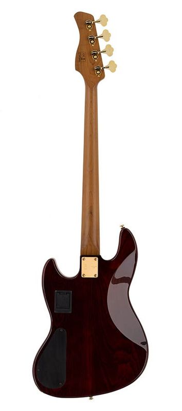 Sire V10 Series Marcus Miller swamp ash + flamed maple 4-string active bass guitar tobacco sunburst, with hard case