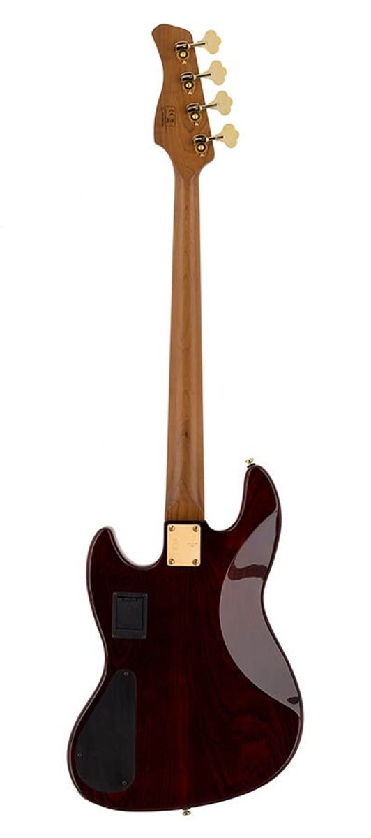 Sire V10 Series Marcus Miller swamp ash + flamed maple 4-string active bass guitar tobacco sunburst, with hard case