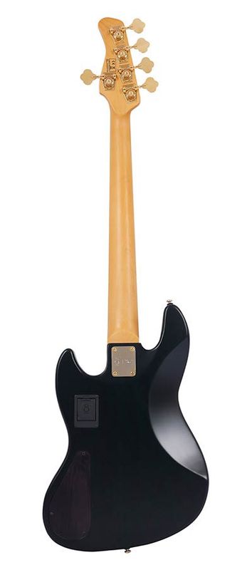 Sire V10 Series Marcus Miller swamp ash + poplar burl 5-string active bass guitar, transparent green satin, with hardcase