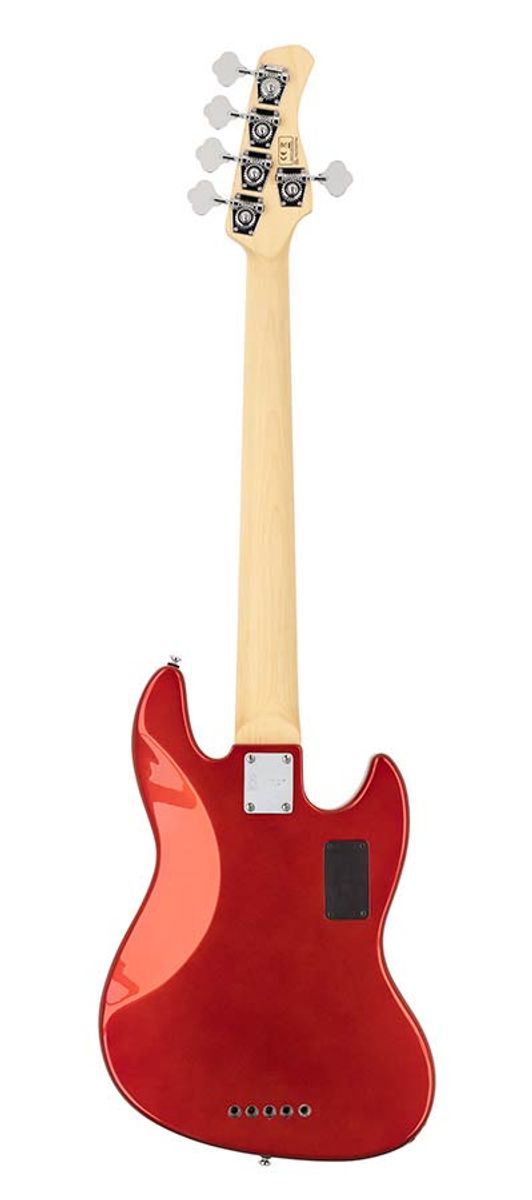 Sire V7 2nd Gen Series Marcus Miller Lefty Alder 5-string Bass Guitar Bright Metallic Red