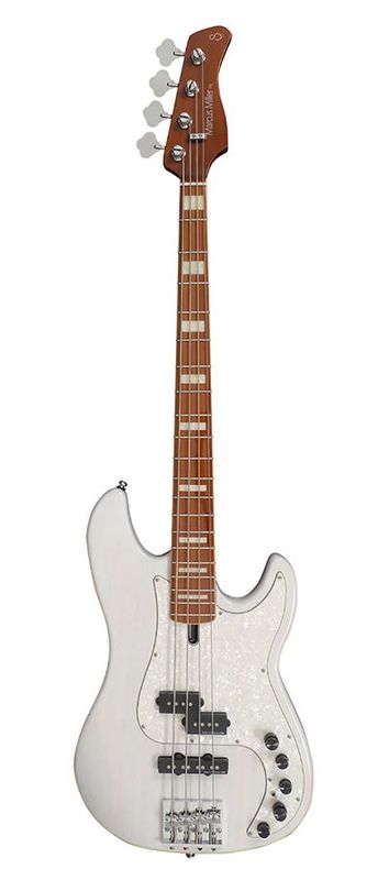 Sire P8 Series Marcus Miller swamp ash 4-string active bass white blonde