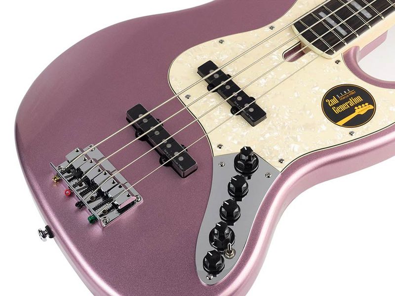 Sire V7 2nd Gen Series Marcus Miller Alder 4-string Bass Guitar Burgundy Mist