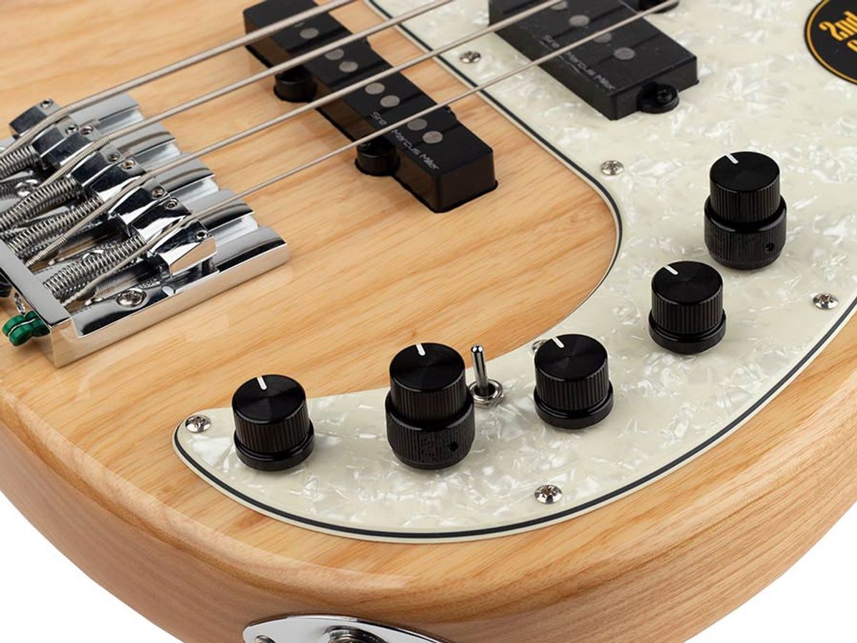 Sire P8 Series Marcus Miller swamp ash 4-string active bass guitar natural